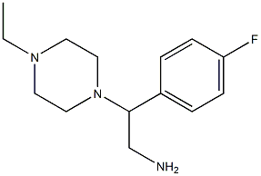 2-(4-ethylpiperazin-1-yl)-2-(4-fluorophenyl)ethanamine 구조식 이미지