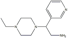 2-(4-ethylpiperazin-1-yl)-2-pyridin-3-ylethanamine Structure