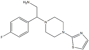 2-(4-fluorophenyl)-2-[4-(1,3-thiazol-2-yl)piperazin-1-yl]ethan-1-amine Structure