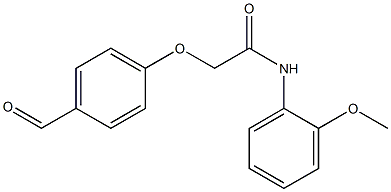 2-(4-formylphenoxy)-N-(2-methoxyphenyl)acetamide 구조식 이미지