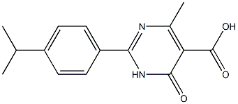 2-(4-isopropylphenyl)-4-methyl-6-oxo-1,6-dihydropyrimidine-5-carboxylic acid 구조식 이미지