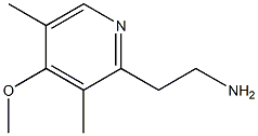 2-(4-methoxy-3,5-dimethylpyridin-2-yl)ethan-1-amine 구조식 이미지