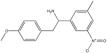 2-(4-methoxyphenyl)-1-(3-methyl-5-nitrophenyl)ethan-1-amine Structure