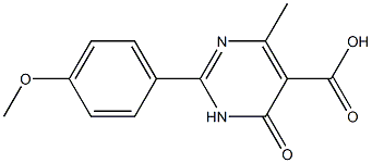 2-(4-methoxyphenyl)-4-methyl-6-oxo-1,6-dihydropyrimidine-5-carboxylic acid Structure