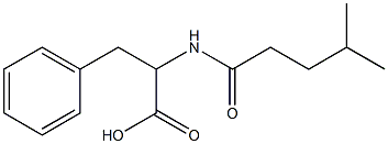 2-(4-methylpentanamido)-3-phenylpropanoic acid Structure