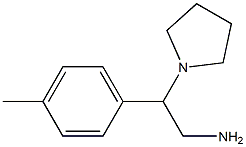 2-(4-methylphenyl)-2-pyrrolidin-1-ylethanamine Structure