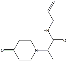 2-(4-oxopiperidin-1-yl)-N-(prop-2-en-1-yl)propanamide 구조식 이미지