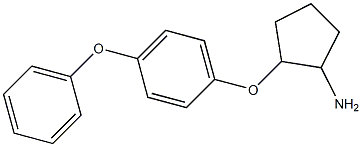 2-(4-phenoxyphenoxy)cyclopentan-1-amine Structure