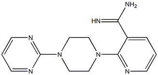 2-(4-pyrimidin-2-ylpiperazin-1-yl)pyridine-3-carboximidamide 구조식 이미지