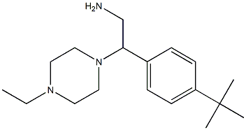 2-(4-tert-butylphenyl)-2-(4-ethylpiperazin-1-yl)ethan-1-amine 구조식 이미지