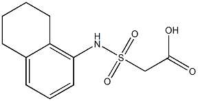 2-(5,6,7,8-tetrahydronaphthalen-1-ylsulfamoyl)acetic acid Structure