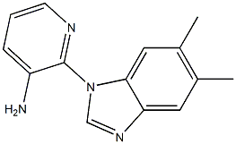 2-(5,6-dimethyl-1H-1,3-benzodiazol-1-yl)pyridin-3-amine 구조식 이미지