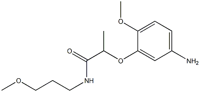 2-(5-amino-2-methoxyphenoxy)-N-(3-methoxypropyl)propanamide 구조식 이미지