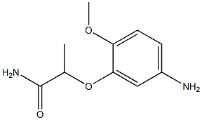 2-(5-amino-2-methoxyphenoxy)propanamide Structure