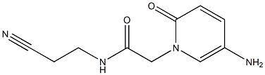 2-(5-amino-2-oxo-1,2-dihydropyridin-1-yl)-N-(2-cyanoethyl)acetamide 구조식 이미지