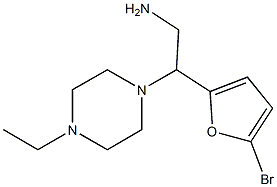 2-(5-bromo-2-furyl)-2-(4-ethylpiperazin-1-yl)ethanamine 구조식 이미지