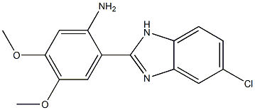 2-(5-chloro-1H-1,3-benzodiazol-2-yl)-4,5-dimethoxyaniline Structure