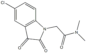 2-(5-chloro-2,3-dioxo-2,3-dihydro-1H-indol-1-yl)-N,N-dimethylacetamide Structure