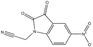 2-(5-nitro-2,3-dioxo-2,3-dihydro-1H-indol-1-yl)acetonitrile Structure