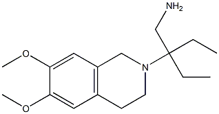 2-(6,7-dimethoxy-3,4-dihydroisoquinolin-2(1H)-yl)-2-ethylbutan-1-amine Structure