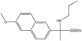 2-(6-methoxynaphthalen-2-yl)-2-(propylamino)propanenitrile 구조식 이미지