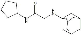 2-(adamantan-1-ylamino)-N-cyclopentylacetamide Structure