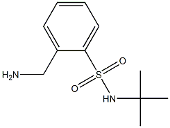 2-(aminomethyl)-N-(tert-butyl)benzenesulfonamide 구조식 이미지