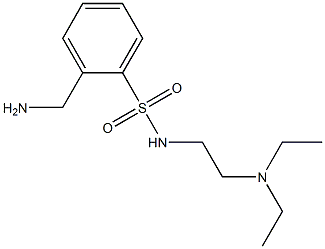 2-(aminomethyl)-N-[2-(diethylamino)ethyl]benzenesulfonamide 구조식 이미지