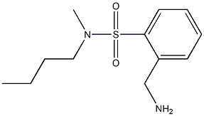 2-(aminomethyl)-N-butyl-N-methylbenzene-1-sulfonamide 구조식 이미지