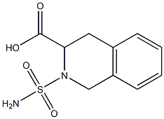 2-(aminosulfonyl)-1,2,3,4-tetrahydroisoquinoline-3-carboxylic acid Structure