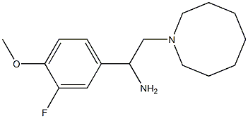 2-(azocan-1-yl)-1-(3-fluoro-4-methoxyphenyl)ethan-1-amine Structure