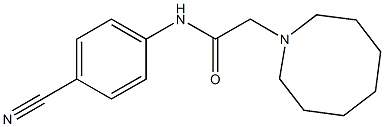 2-(azocan-1-yl)-N-(4-cyanophenyl)acetamide Structure