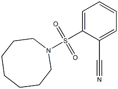 2-(azocane-1-sulfonyl)benzonitrile 구조식 이미지