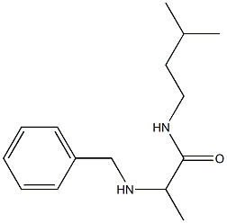 2-(benzylamino)-N-(3-methylbutyl)propanamide 구조식 이미지