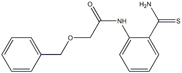 2-(benzyloxy)-N-(2-carbamothioylphenyl)acetamide Structure