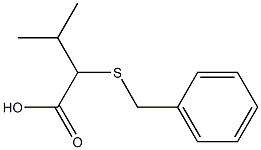 2-(benzylsulfanyl)-3-methylbutanoic acid Structure