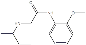2-(butan-2-ylamino)-N-(2-methoxyphenyl)acetamide Structure