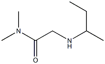 2-(butan-2-ylamino)-N,N-dimethylacetamide 구조식 이미지