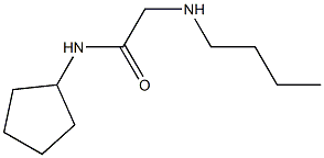 2-(butylamino)-N-cyclopentylacetamide Structure