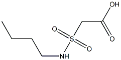 2-(butylsulfamoyl)acetic acid Structure