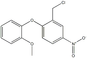 2-(chloromethyl)-1-(2-methoxyphenoxy)-4-nitrobenzene Structure