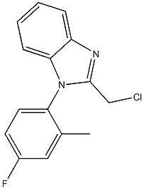 2-(chloromethyl)-1-(4-fluoro-2-methylphenyl)-1H-1,3-benzodiazole Structure