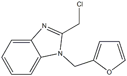 2-(chloromethyl)-1-(furan-2-ylmethyl)-1H-1,3-benzodiazole Structure