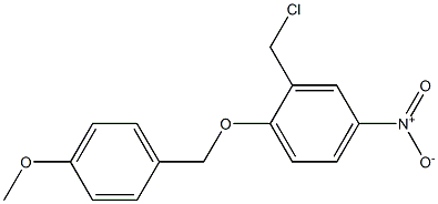 2-(chloromethyl)-1-[(4-methoxyphenyl)methoxy]-4-nitrobenzene 구조식 이미지