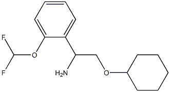 2-(cyclohexyloxy)-1-[2-(difluoromethoxy)phenyl]ethanamine 구조식 이미지