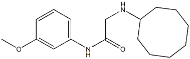 2-(cyclooctylamino)-N-(3-methoxyphenyl)acetamide 구조식 이미지