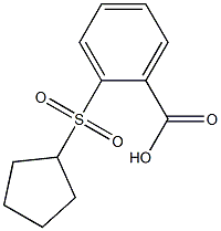 2-(cyclopentylsulfonyl)benzoic acid Structure