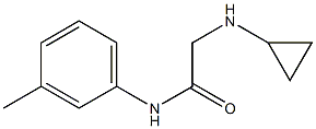 2-(cyclopropylamino)-N-(3-methylphenyl)acetamide 구조식 이미지