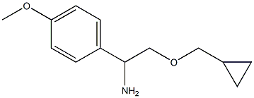 2-(cyclopropylmethoxy)-1-(4-methoxyphenyl)ethan-1-amine Structure