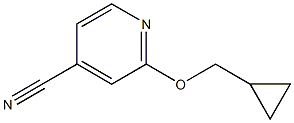 2-(cyclopropylmethoxy)pyridine-4-carbonitrile Structure